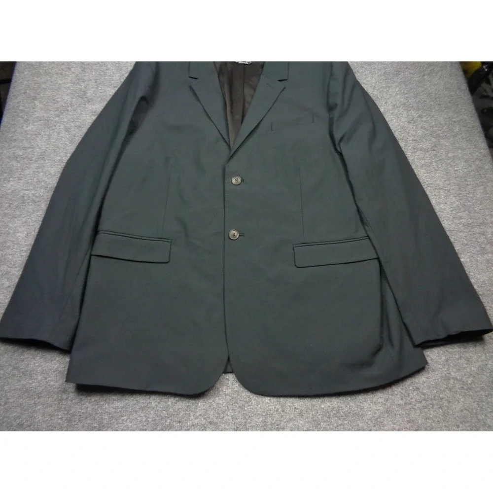 Rhone Commuter Blazer Mens 2XL Classic Fit Black Travel Sport Coat Zipper Pocket